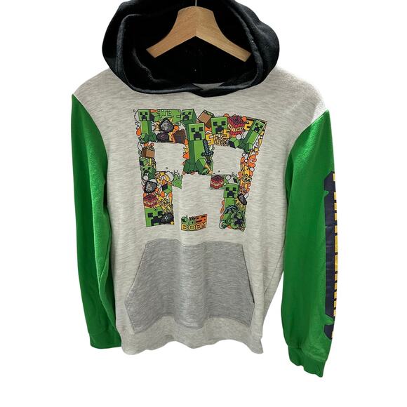 Hybrid Big Boys Minecraft Pullover Graphic Fleece Hoodie- Size XL - Picture 1 of 3